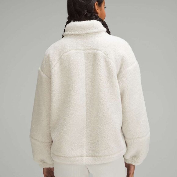 Lululemon Cinchable Fleece Zip-Up White Opal - Picture 7 of 7